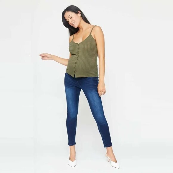 1822 Denim Maternity Ankle Skinny Jeans - Picture 1 of 13
